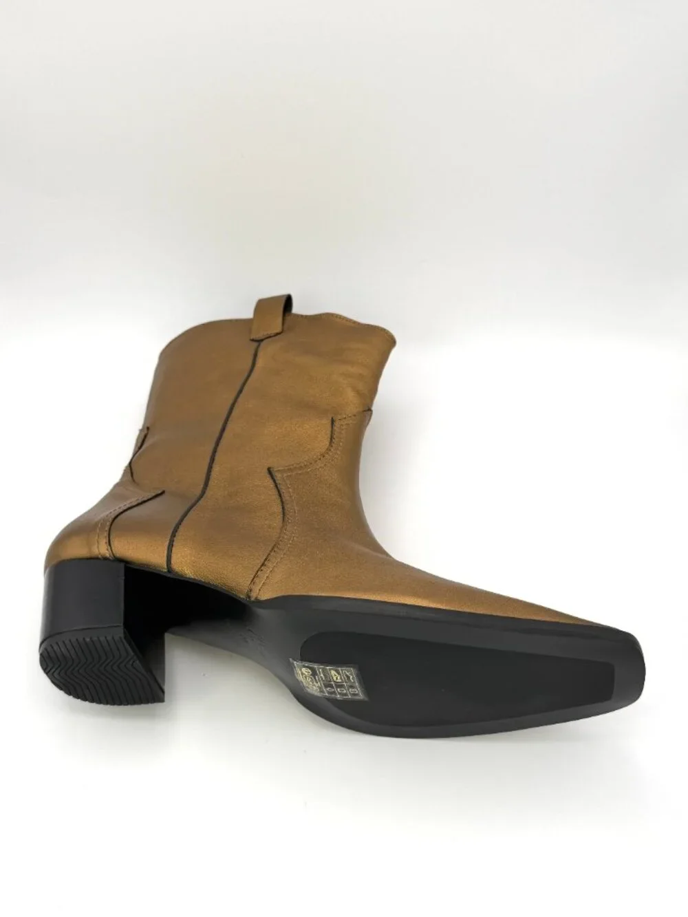 Castaner Denise 118 Women's Tan Leather Western Ankle Boots US 9 M NIB